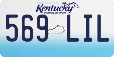KY license plate 569LIL