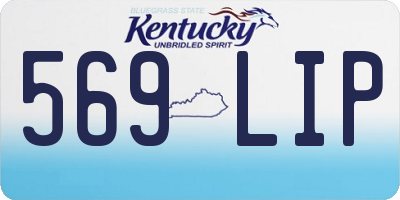 KY license plate 569LIP