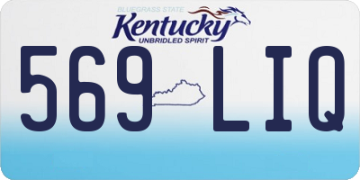 KY license plate 569LIQ