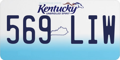 KY license plate 569LIW