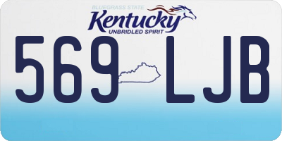KY license plate 569LJB