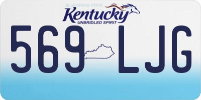 KY license plate 569LJG