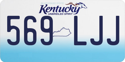 KY license plate 569LJJ