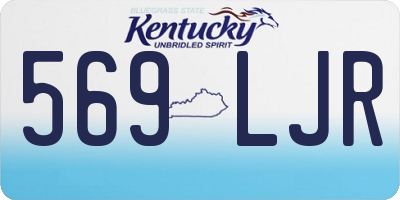 KY license plate 569LJR