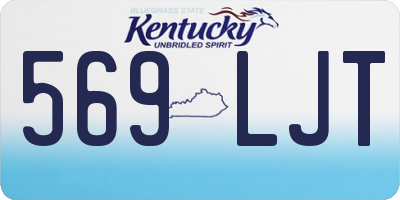 KY license plate 569LJT