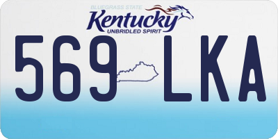 KY license plate 569LKA
