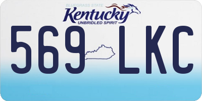 KY license plate 569LKC