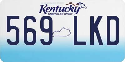 KY license plate 569LKD