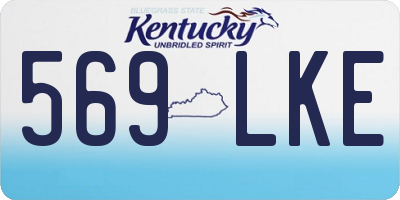 KY license plate 569LKE