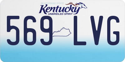 KY license plate 569LVG