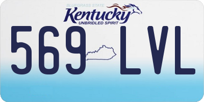 KY license plate 569LVL