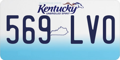 KY license plate 569LVO