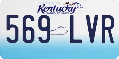 KY license plate 569LVR