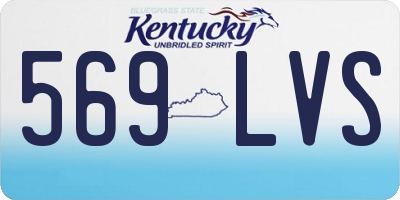 KY license plate 569LVS