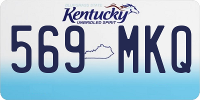 KY license plate 569MKQ