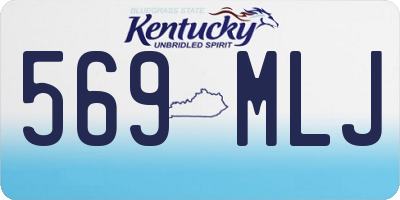 KY license plate 569MLJ