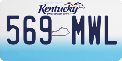 KY license plate 569MWL