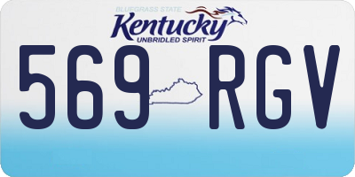 KY license plate 569RGV