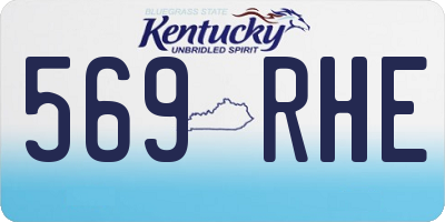 KY license plate 569RHE