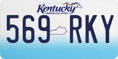 KY license plate 569RKY