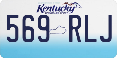 KY license plate 569RLJ