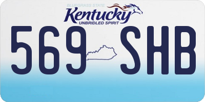 KY license plate 569SHB