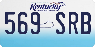 KY license plate 569SRB