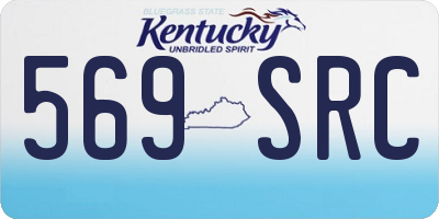 KY license plate 569SRC