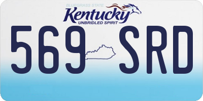 KY license plate 569SRD