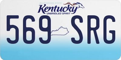 KY license plate 569SRG