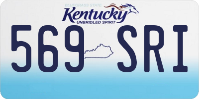 KY license plate 569SRI