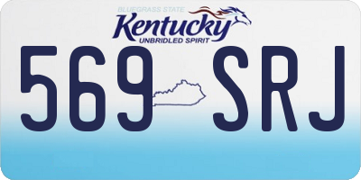 KY license plate 569SRJ