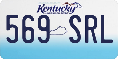 KY license plate 569SRL