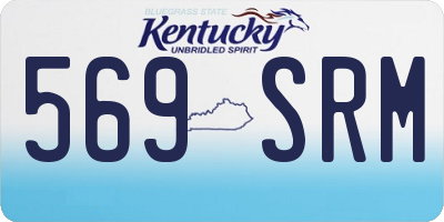 KY license plate 569SRM