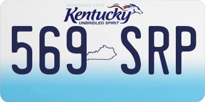 KY license plate 569SRP