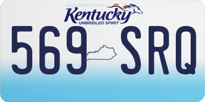 KY license plate 569SRQ