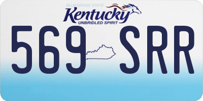 KY license plate 569SRR