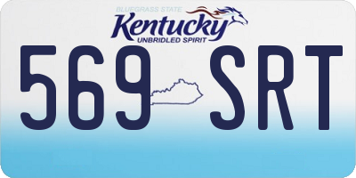 KY license plate 569SRT
