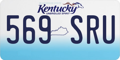 KY license plate 569SRU