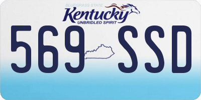 KY license plate 569SSD