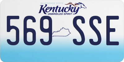 KY license plate 569SSE