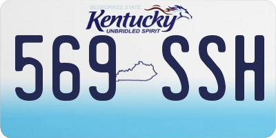 KY license plate 569SSH