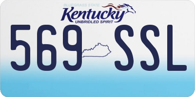 KY license plate 569SSL
