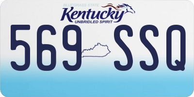 KY license plate 569SSQ