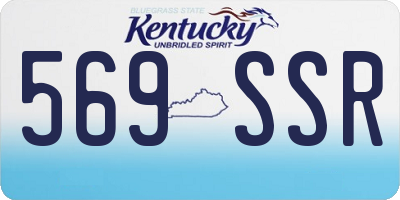 KY license plate 569SSR