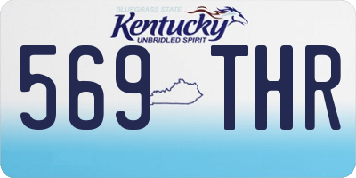 KY license plate 569THR