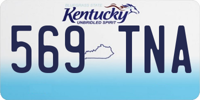 KY license plate 569TNA