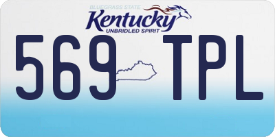 KY license plate 569TPL