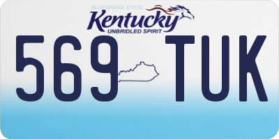 KY license plate 569TUK