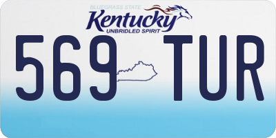 KY license plate 569TUR